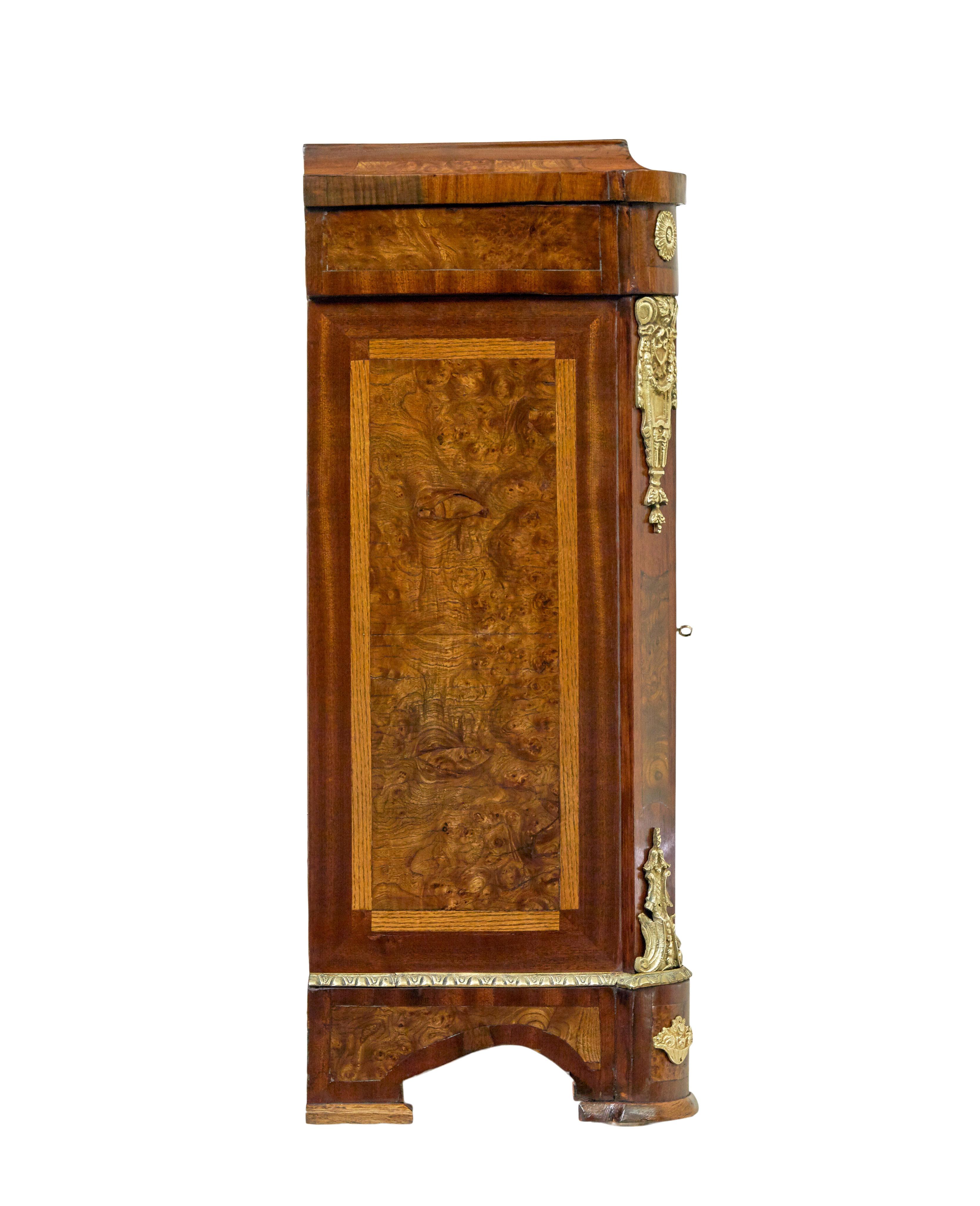 Mid century profusely inlaid walnut sideboard 2