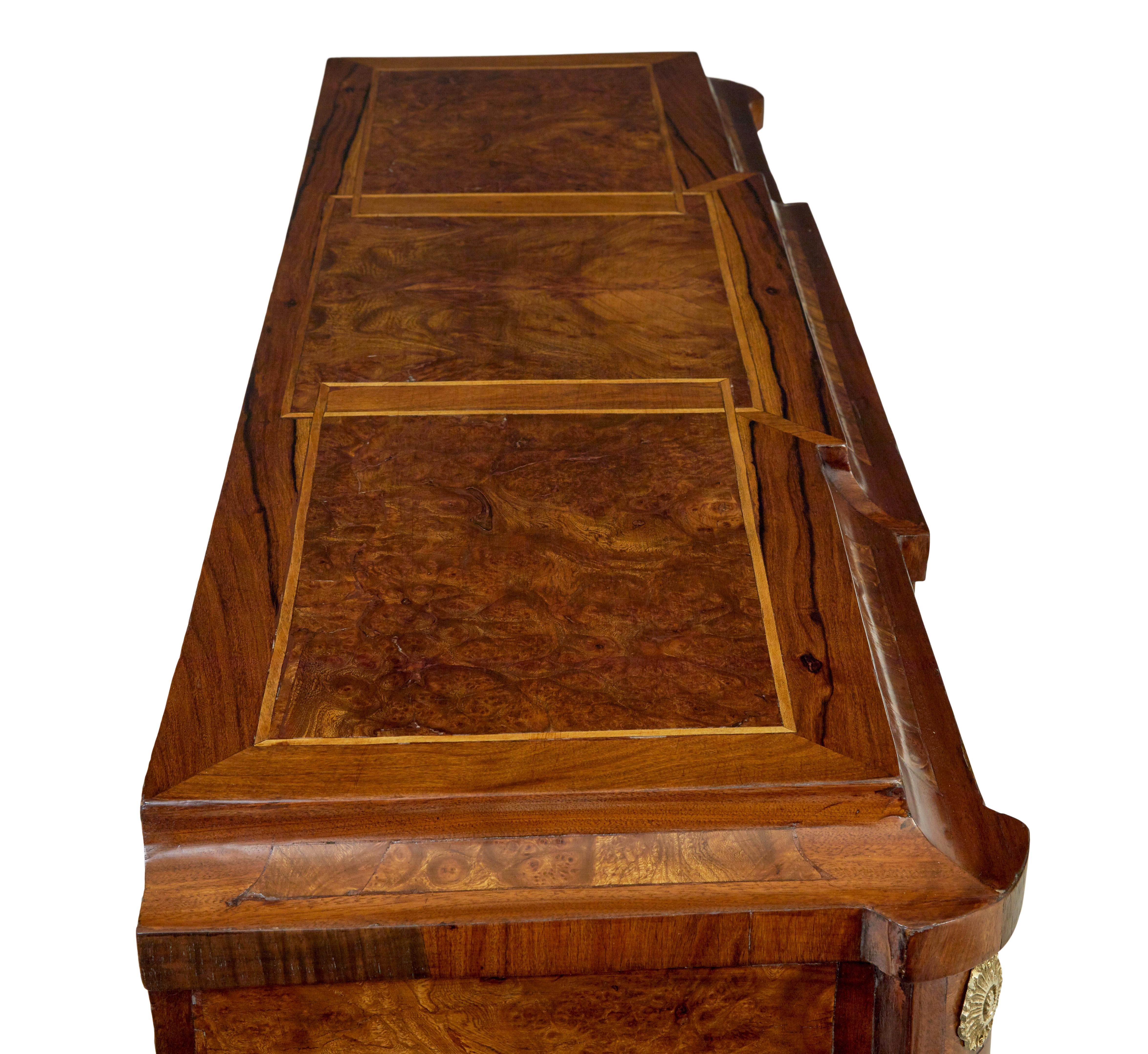 Egyptian Mid century profusely inlaid walnut sideboard