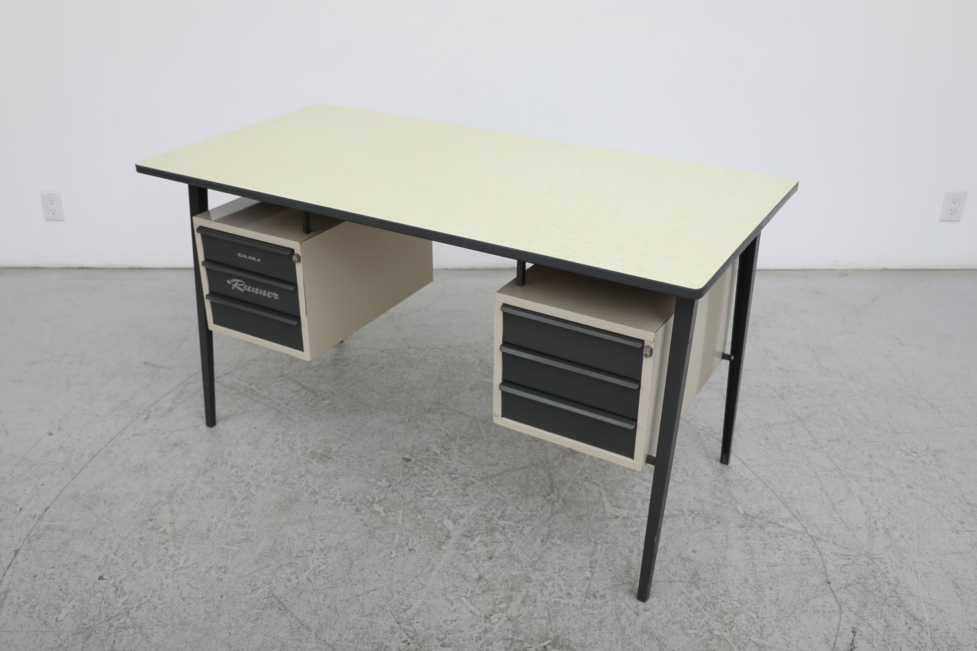 Mid-20th Century Mid-Century Prouve Inspired Industrial Desk by Marko
