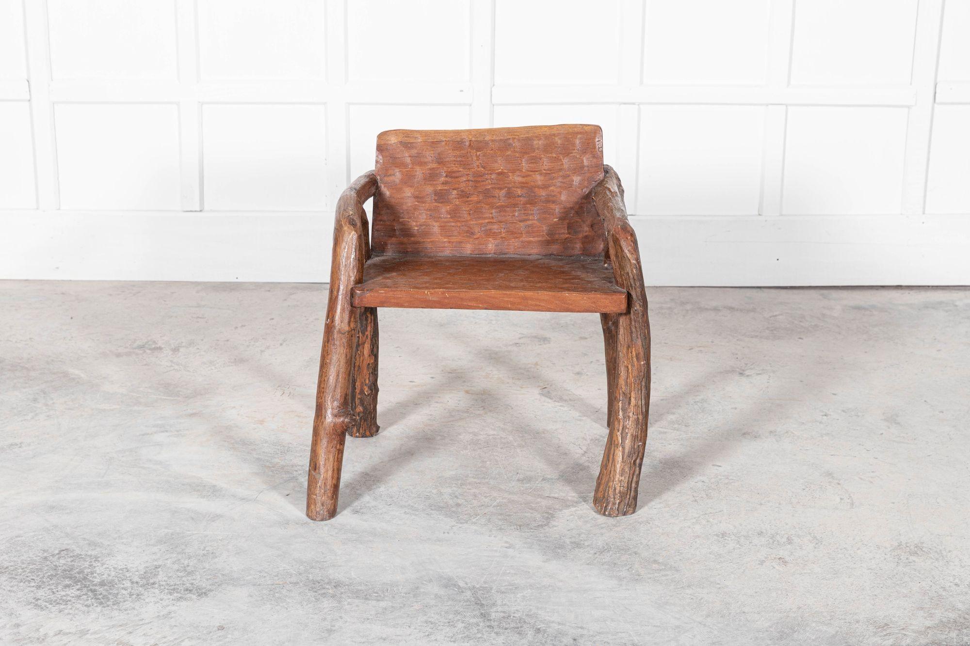 circa 1950
Mid century Provincial French fruitwood root chair
Measures: W 65 x D 45 x H 73cm.
 