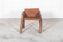 Mid Century Provincial French Fruitwood Root Chair