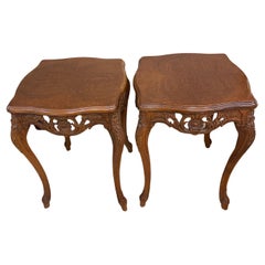 Mid century provisional Hand made french side tables