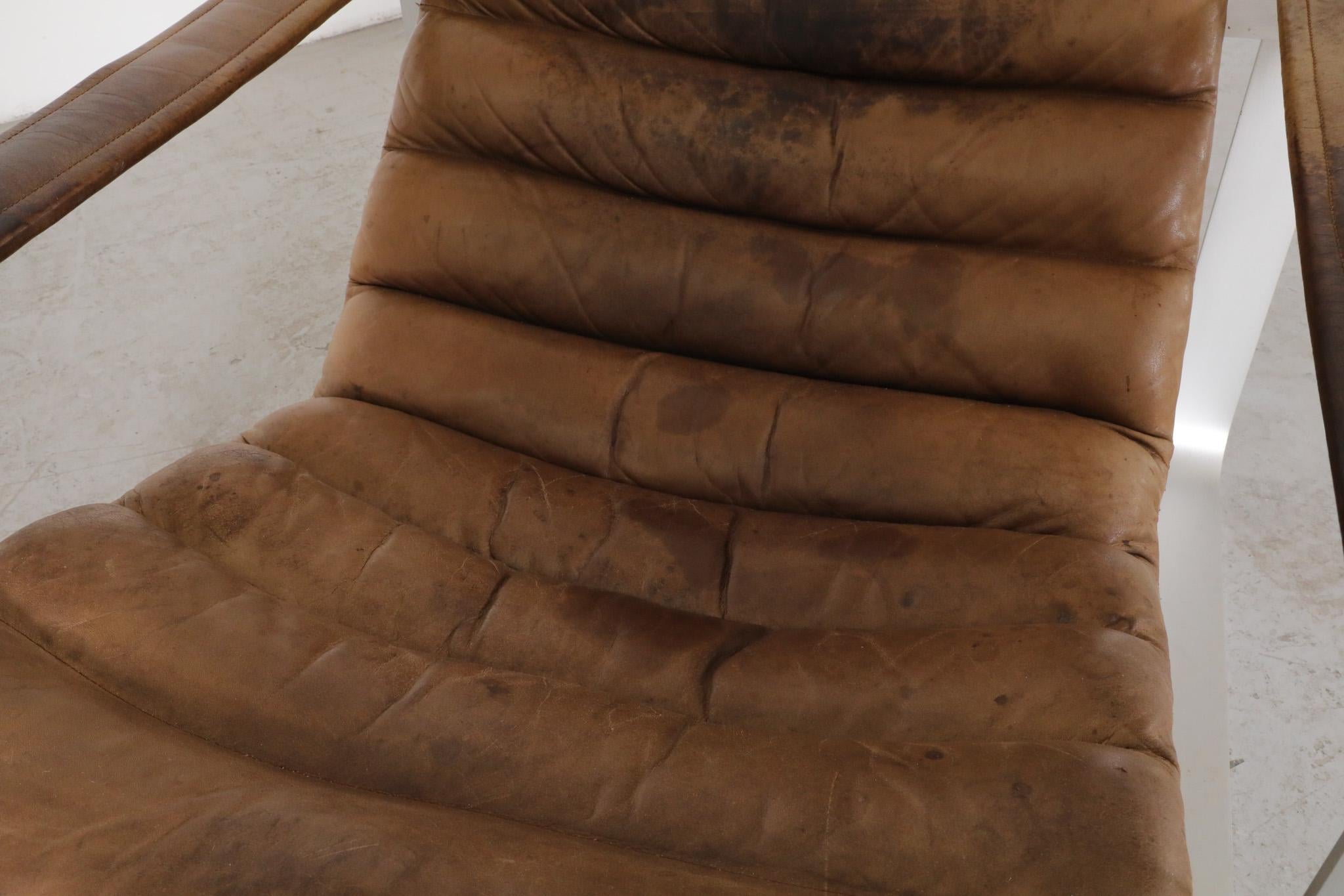 Mid-Century Pulkka Leather Lounge Chair by Ilmari Lappalainen for Asko 7