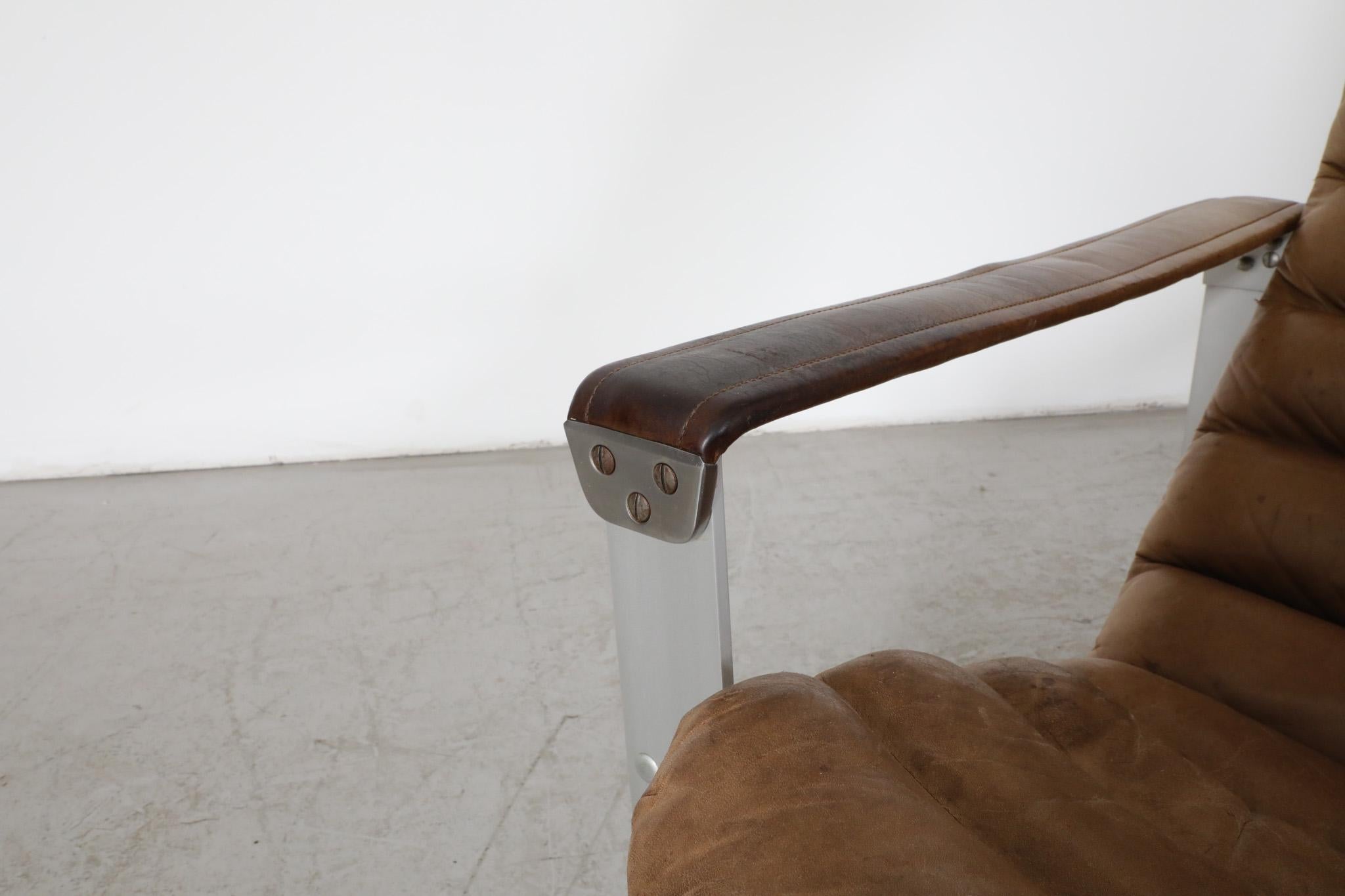 Mid-Century Pulkka Leather Lounge Chair by Ilmari Lappalainen for Asko 10