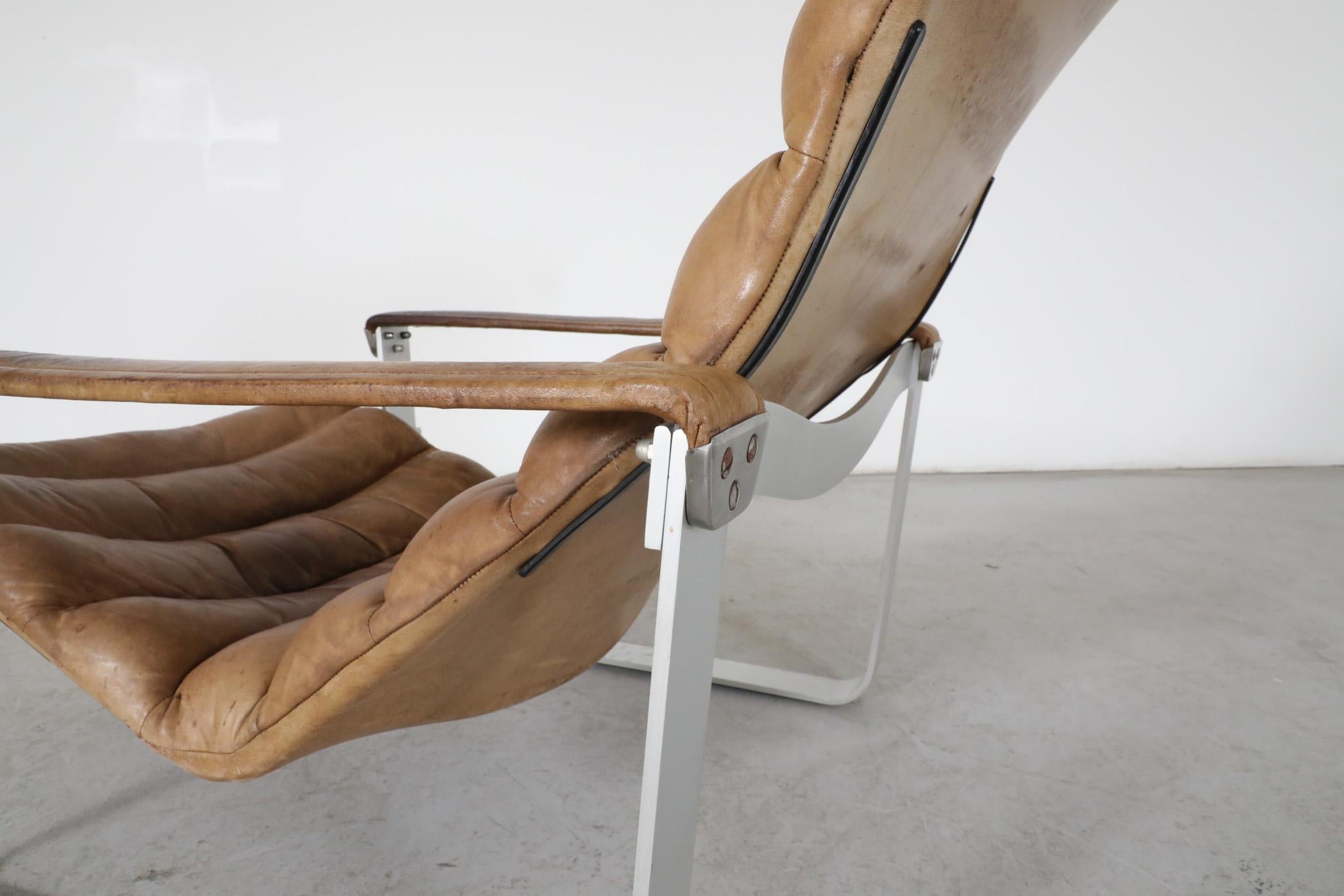 Mid-Century Pulkka Leather Lounge Chair by Ilmari Lappalainen for Asko 12