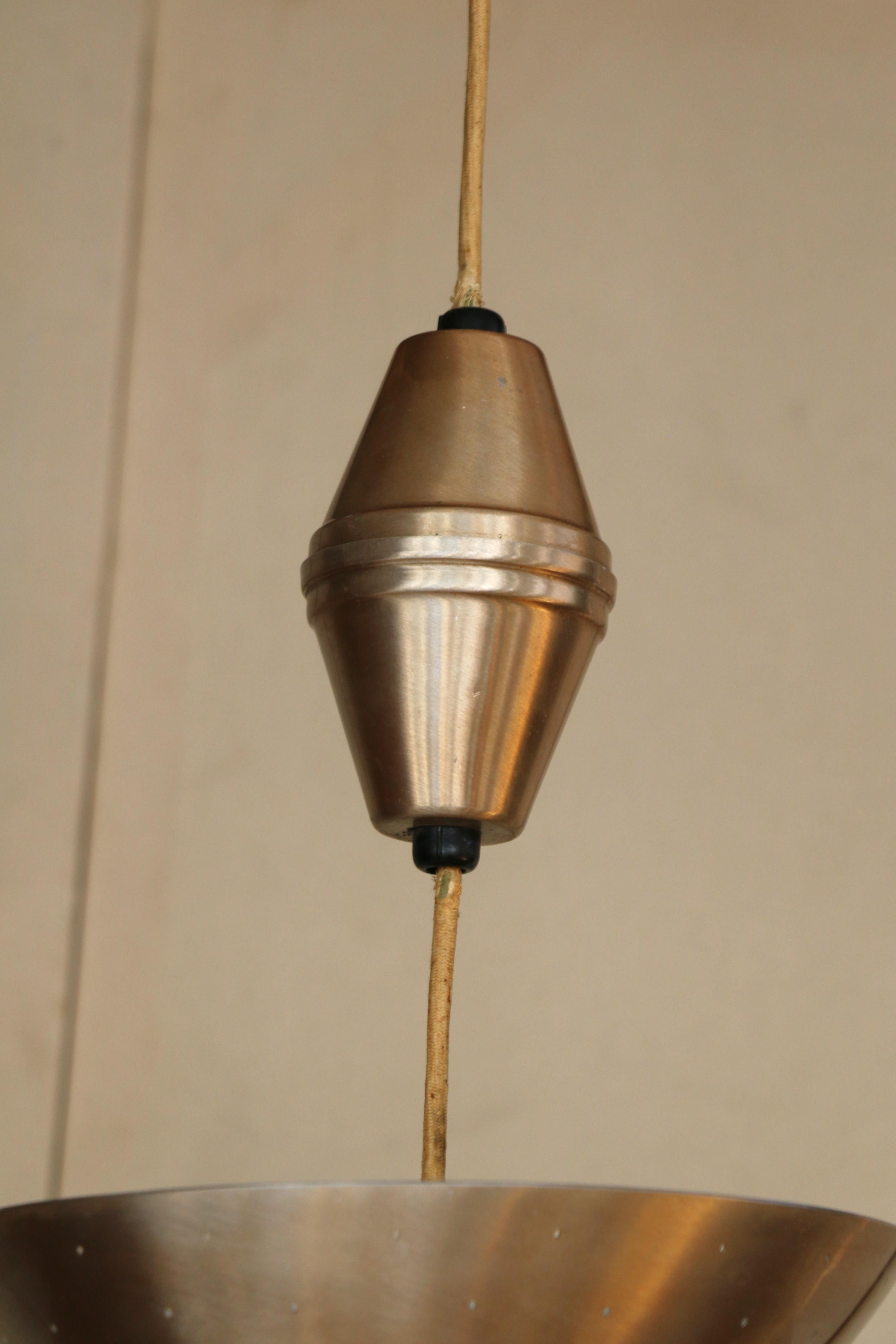Mid Century Pull Down Pendelleuchte im Angebot 4