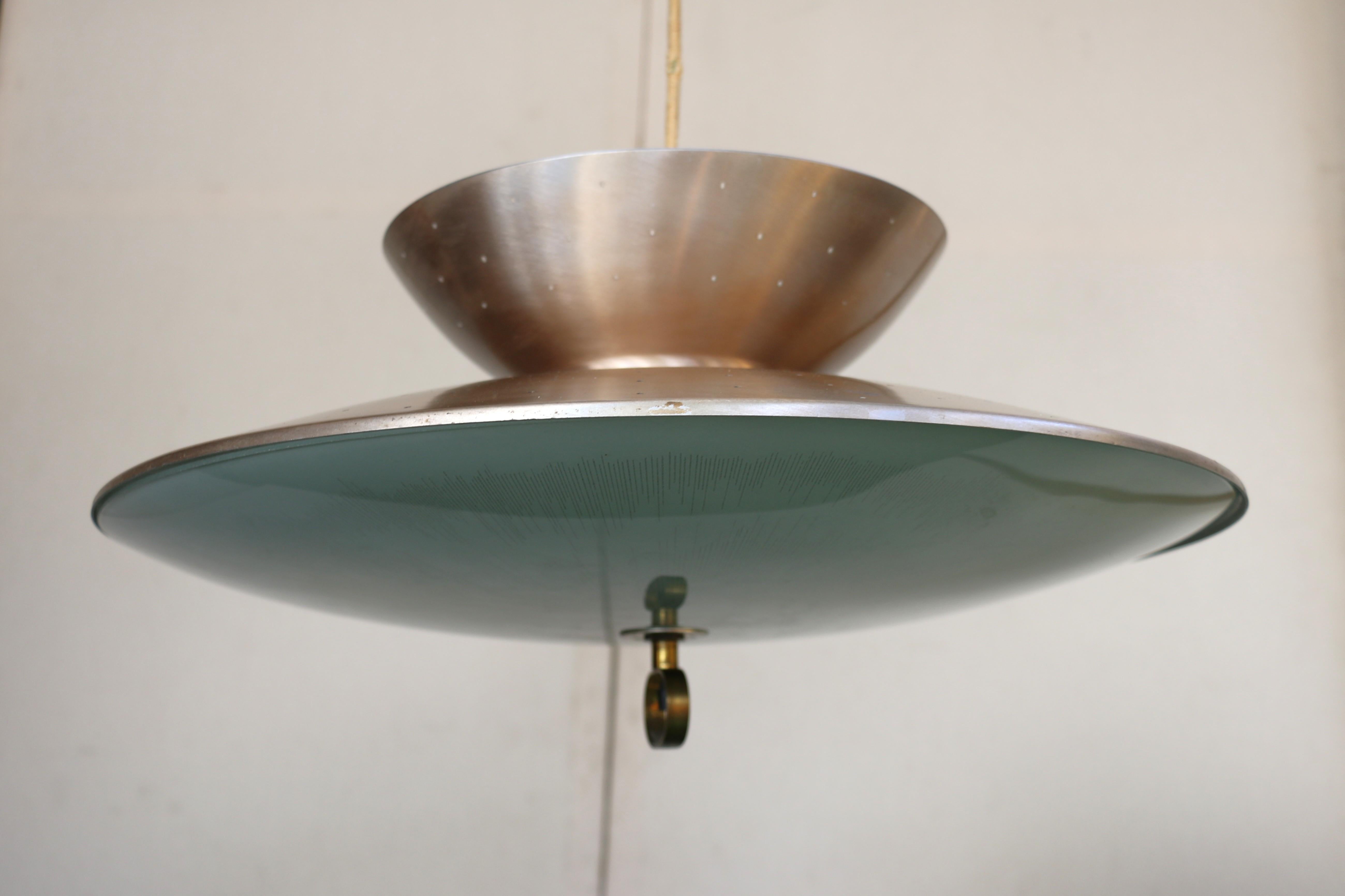 Mid Century Pull Down Pendelleuchte im Angebot 6