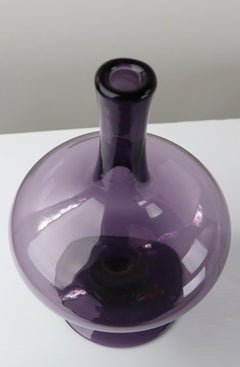 Mid Century  Purple Amethyst Genie Bottle Attributed to Erickson