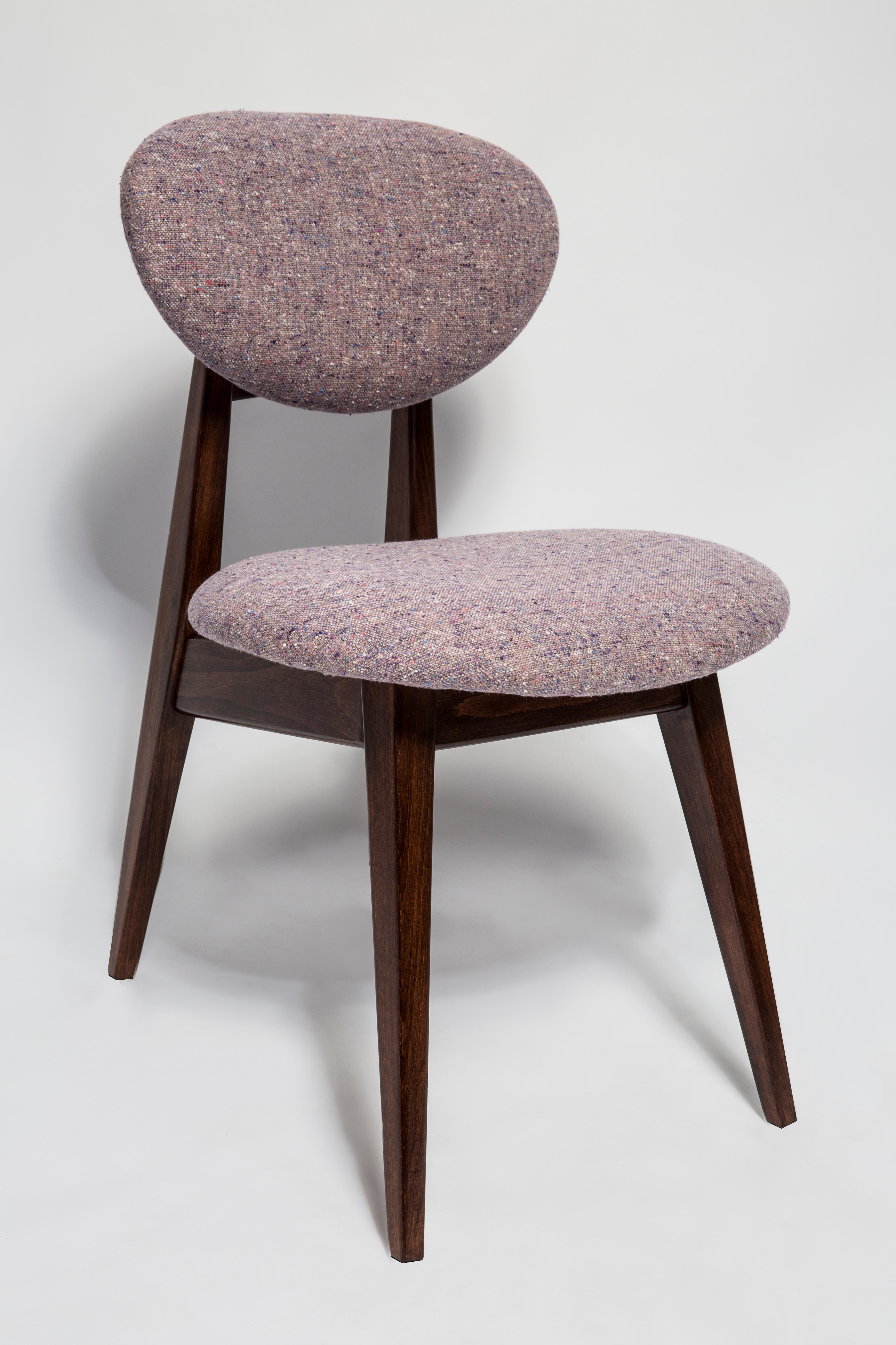 Polish Mid-Century Purple Mushroom Chair, Type 200/128, by J. Kedziorek, Europe, 1960s For Sale