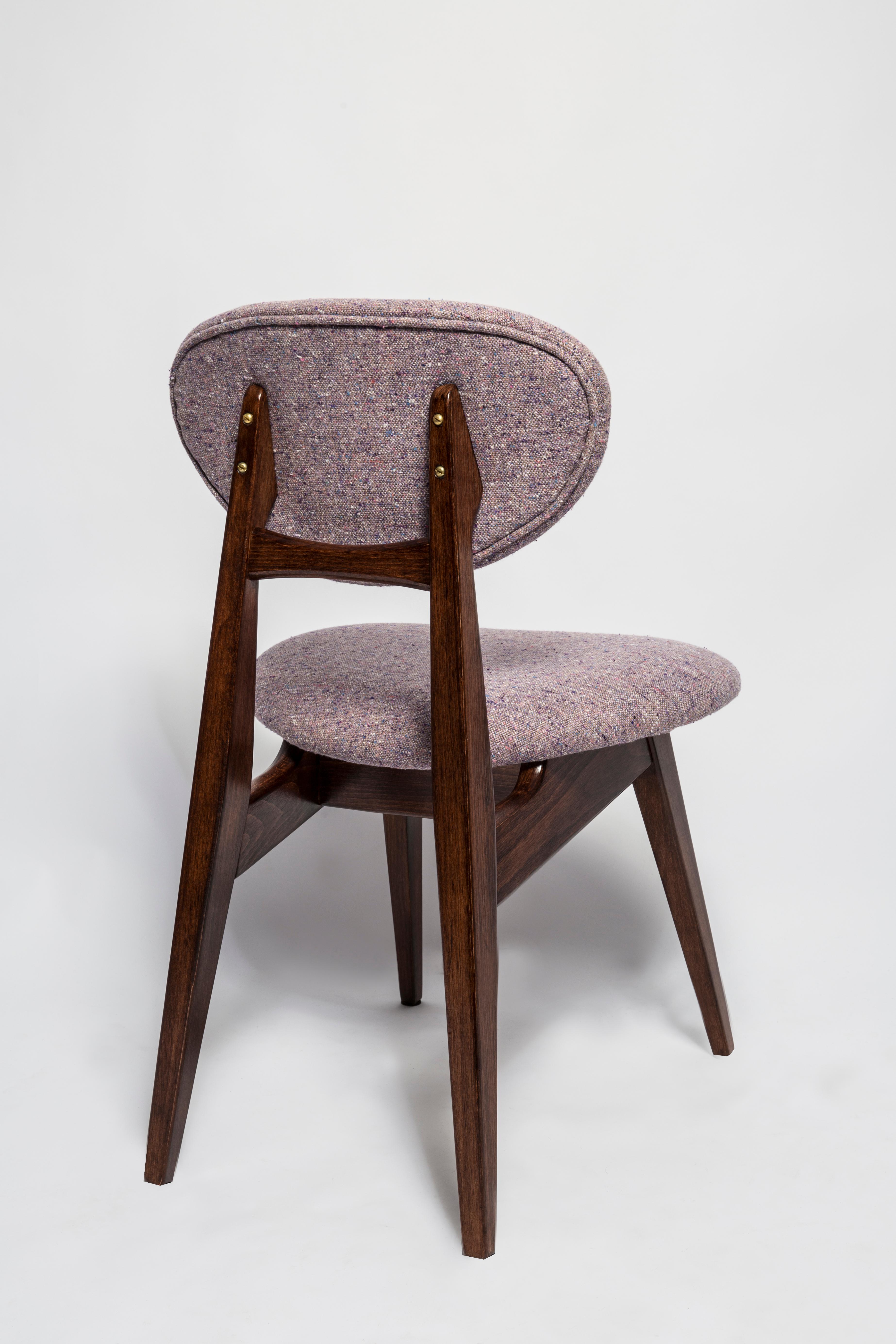 Polish Mid-Century Purple Mushroom Chair, Type 200/128, by J. Kedziorek, Europe, 1960s For Sale
