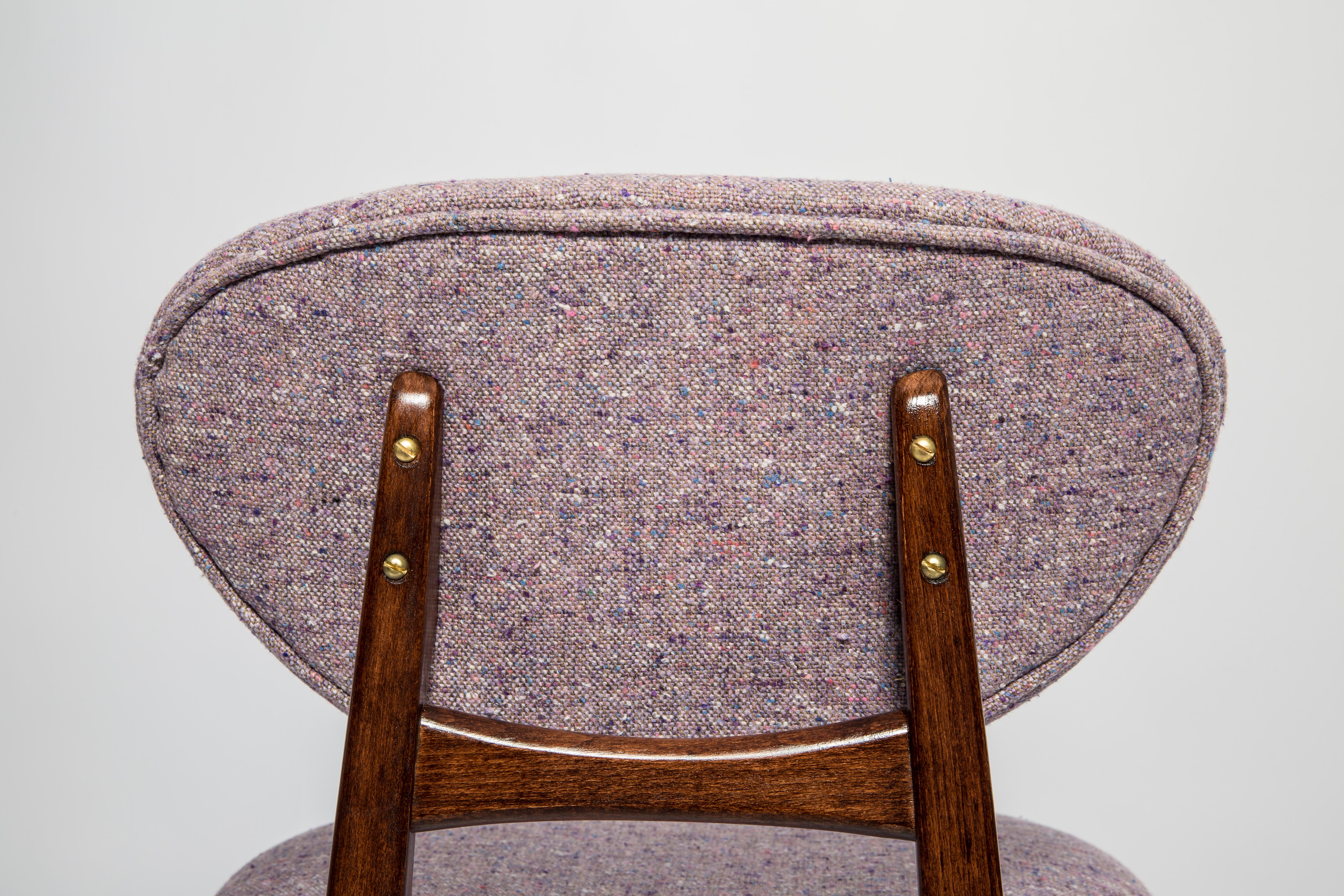 Hand-Crafted Mid-Century Purple Mushroom Chair, Type 200/128, by J. Kedziorek, Europe, 1960s For Sale