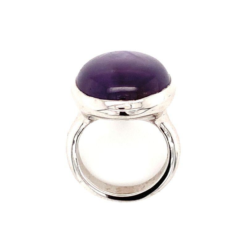 purple sapphire cabochon