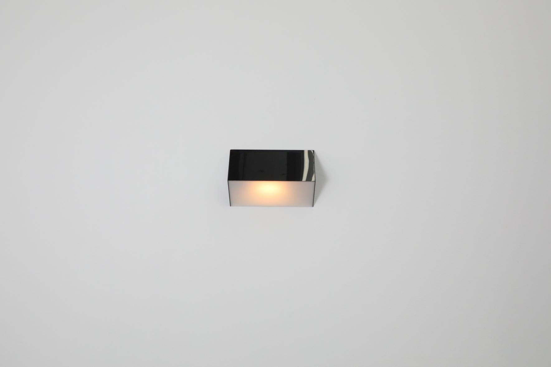 Mid-Century Modern Mid-Century RAAK Black and White Plexiglass Triangular Wall Sconce