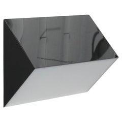 Mid-Century RAAK Black and White Plexiglass Triangular Wall Sconce