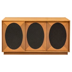 Mid Century Radio And Record Player Console Cabinet