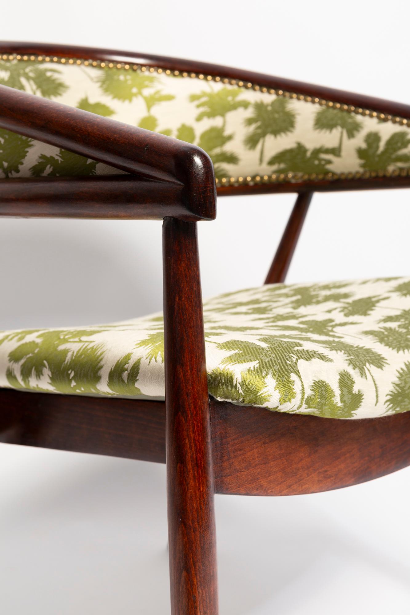 Mid Century Radomsko B-3300 Armchair, Be Bop A Lula Jacquard, 1960s, Europe For Sale 6