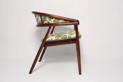 Mid Century Radomsko B-3300 Sessel, Be Bop A Lula Jacquard, 1960er Jahre, Europa