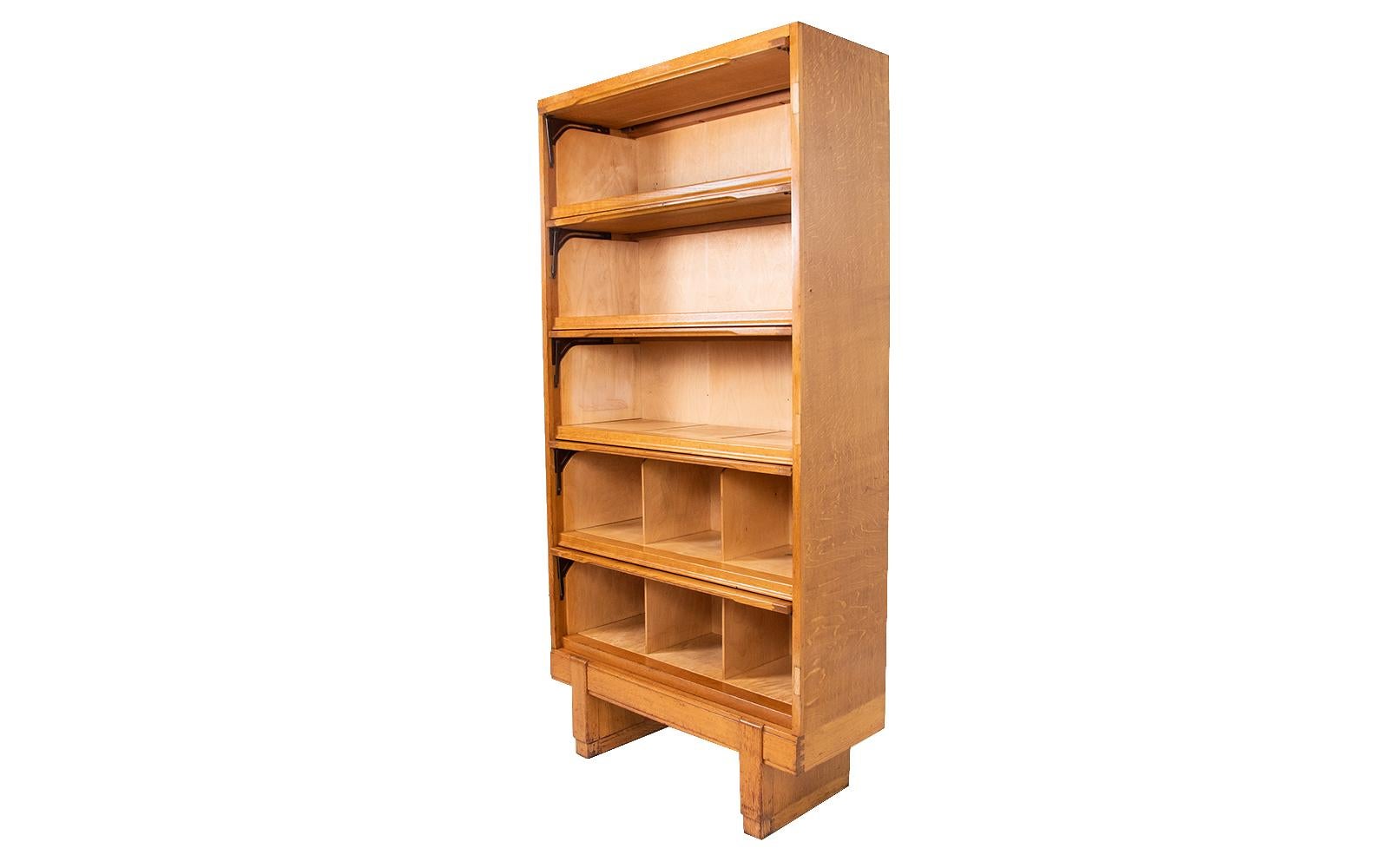 European Mid Century RAF Oak Filing Cabinet by Staverton, 1960s For Sale