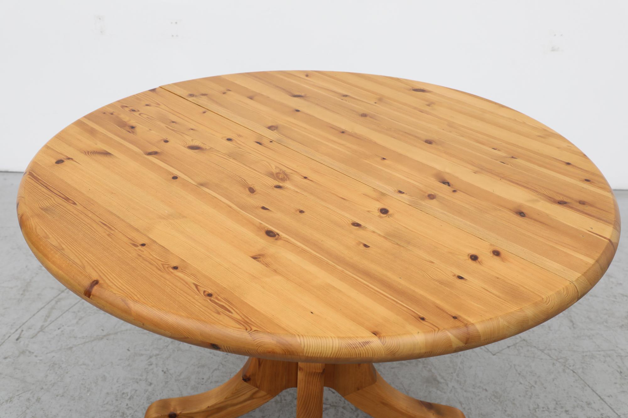 Mid-Century Rainer Daumiller Style Round to Oval Dining Table 2