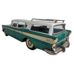 Mid Century Rambler Tin Toy Station Wagon de Bandai Japón