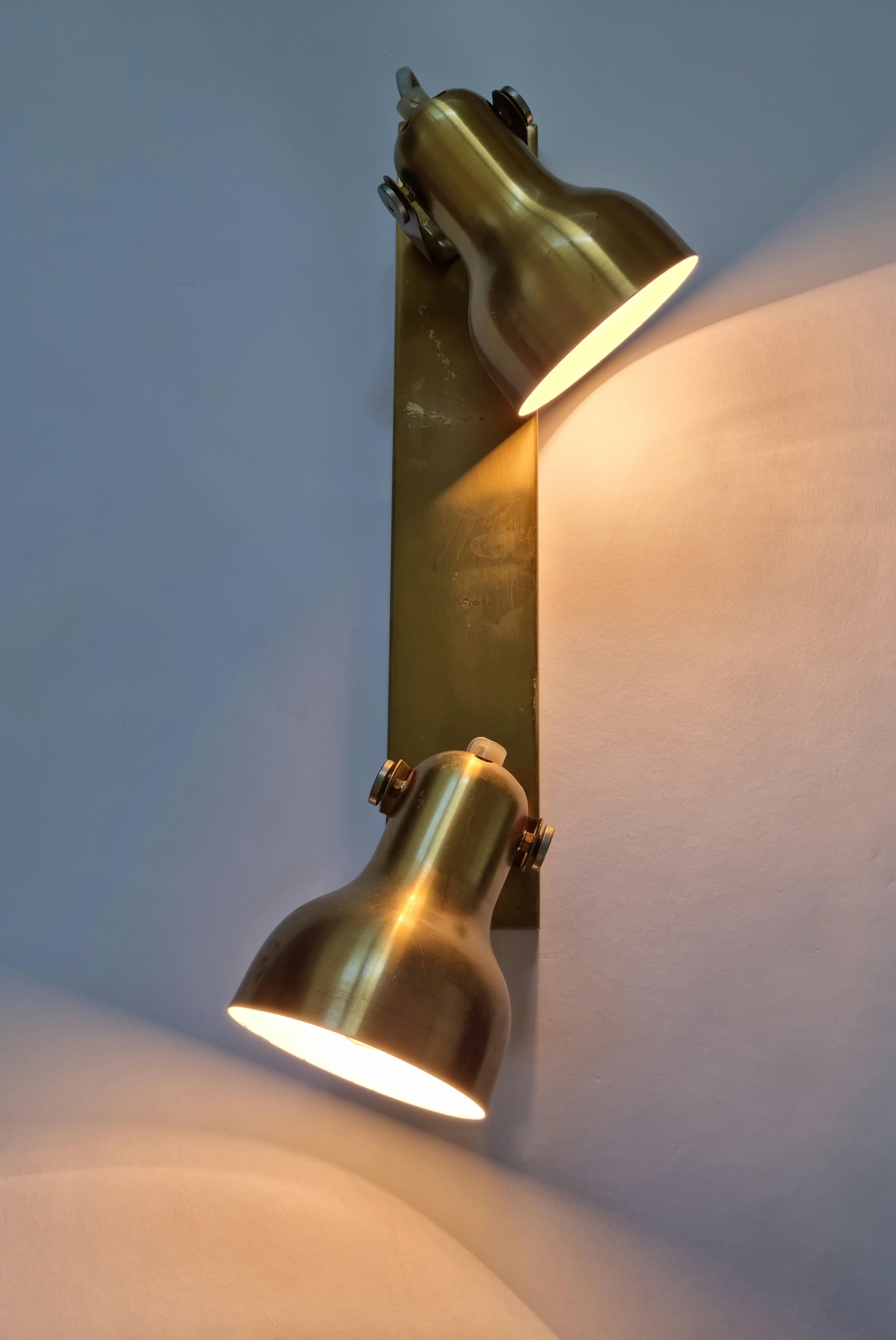 Mid-Century Modern Rare lampe murale réglable du milieu du siècle, 1970 en vente