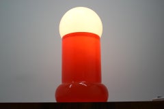 Seltene große Tischlampe aus der Mitte des Jahrhunderts, 1970er Jahre