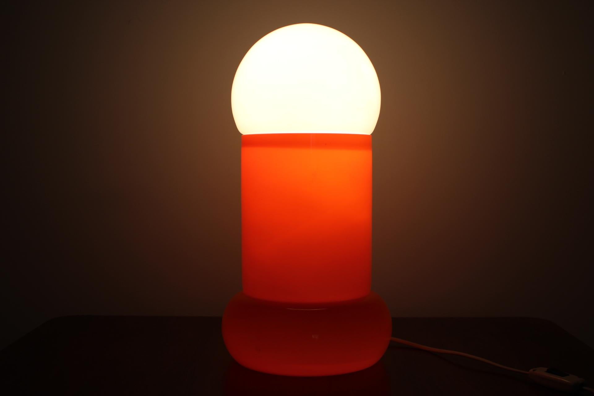 Midcentury Rare Big Table Lamp, 1970s In Good Condition For Sale In Praha, CZ