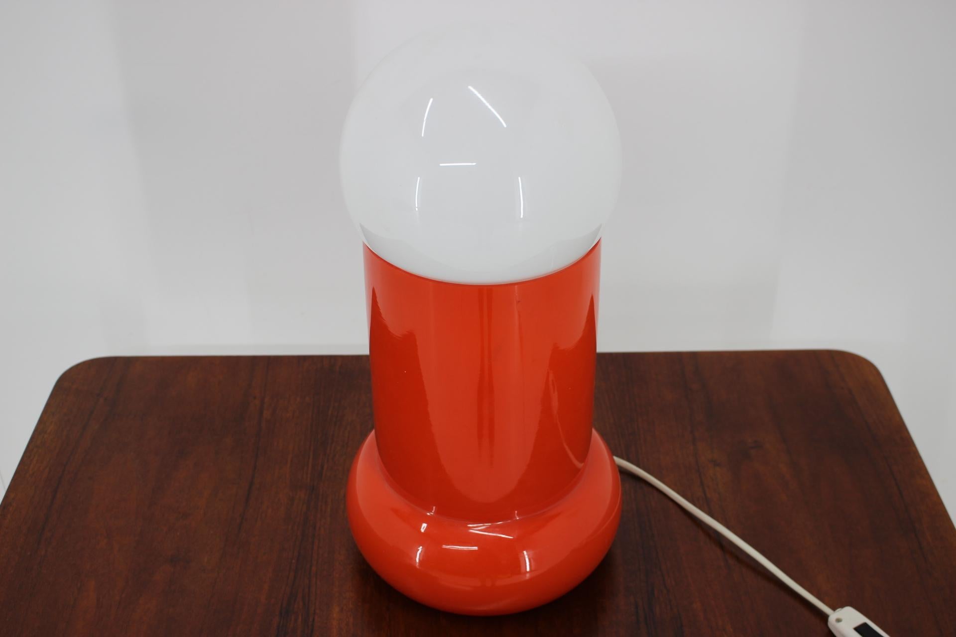 Late 20th Century Midcentury Rare Big Table Lamp, 1970s For Sale