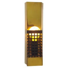 Vintage Mid Century Rare Brass Wall Lamp, 1970s