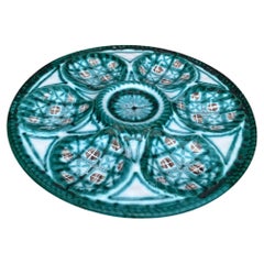 Assiette à huîtres rare en céramique du milieu du siècle dernier Robert Picault Vallauris