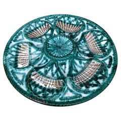 Plato ostra de cerámica de mediados de siglo Robert Picault Vallauris