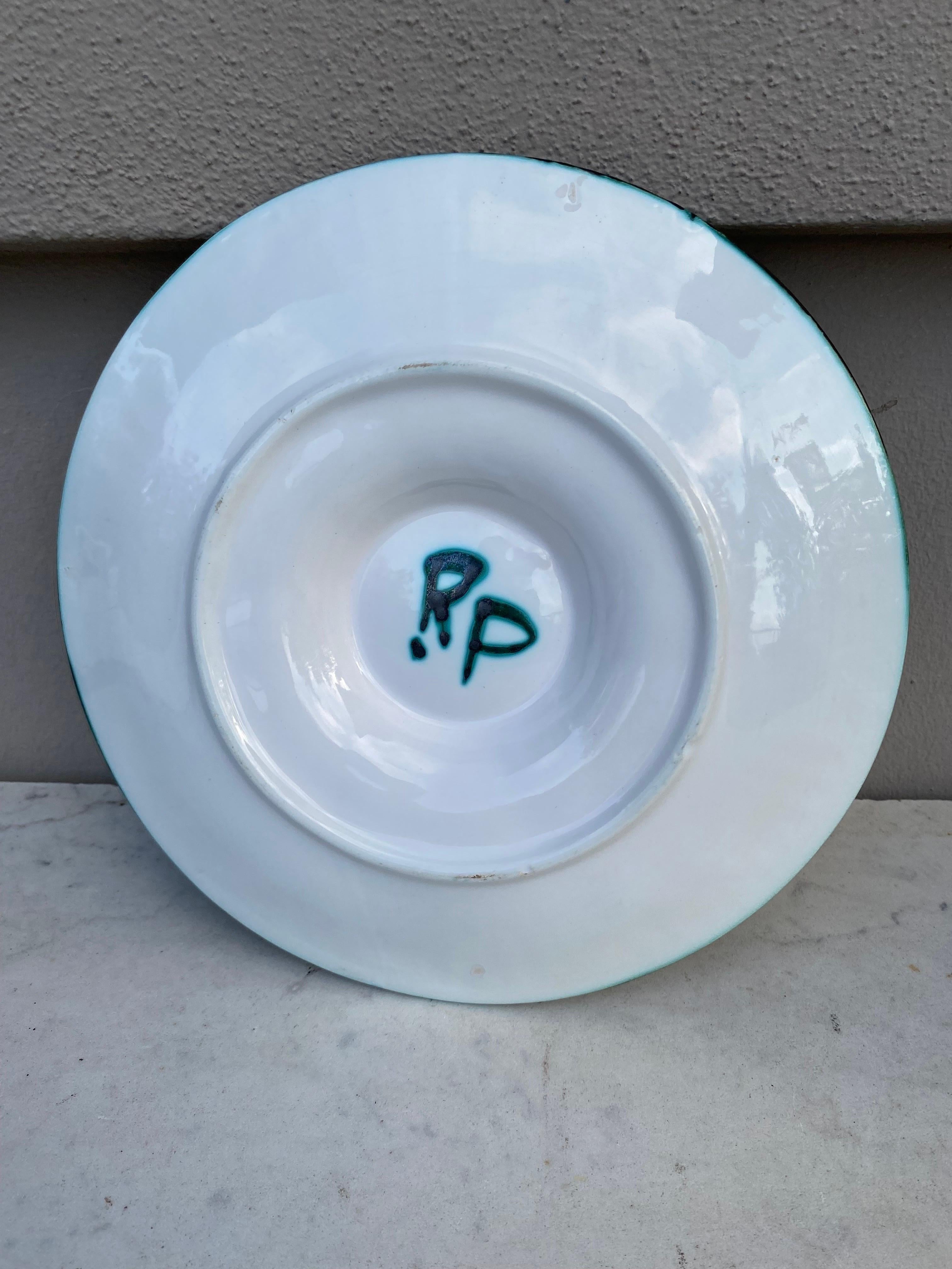 Mid-20th Century Mid-Century Rare Ceramic Oyster Plate Robert Picault Vallauris For Sale