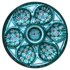 Mid-Century Rare Ceramic Oyster Plate Robert Picault Vallauris