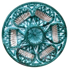 Mid-Century Rare Ceramic Oyster Plate Robert Picault Vallauris