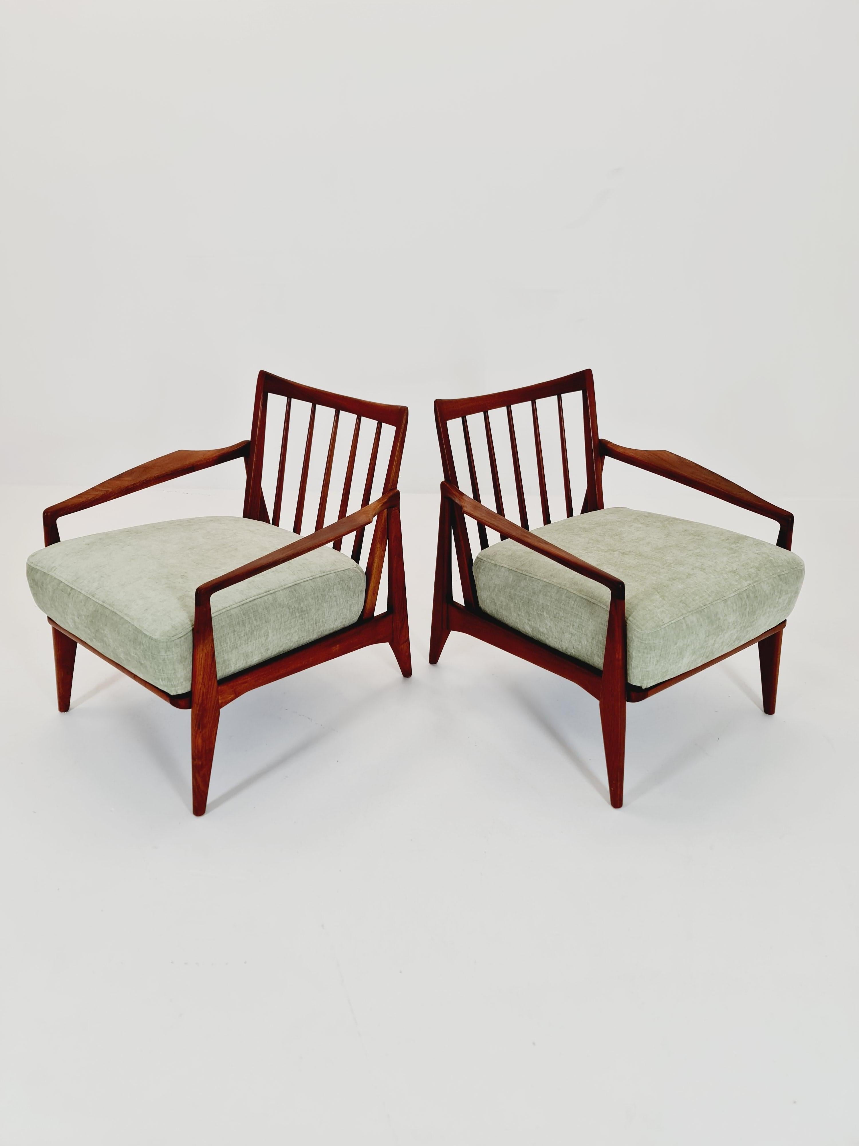 Metà secolo Rara sedia da salotto danese in teak / Easy chair , anni '50 in vendita 3