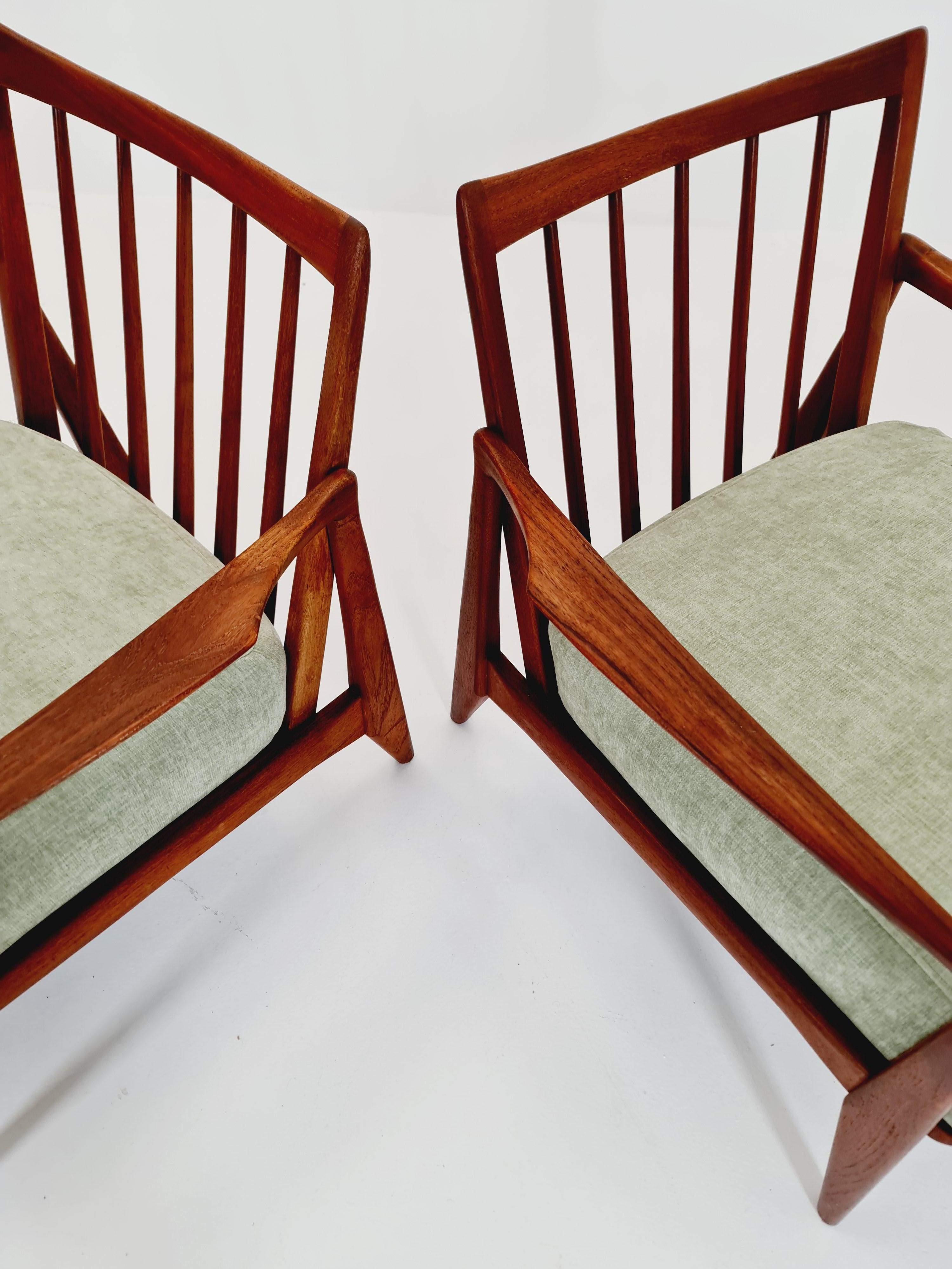 Metà secolo Rara sedia da salotto danese in teak / Easy chair , anni '50 in vendita 4