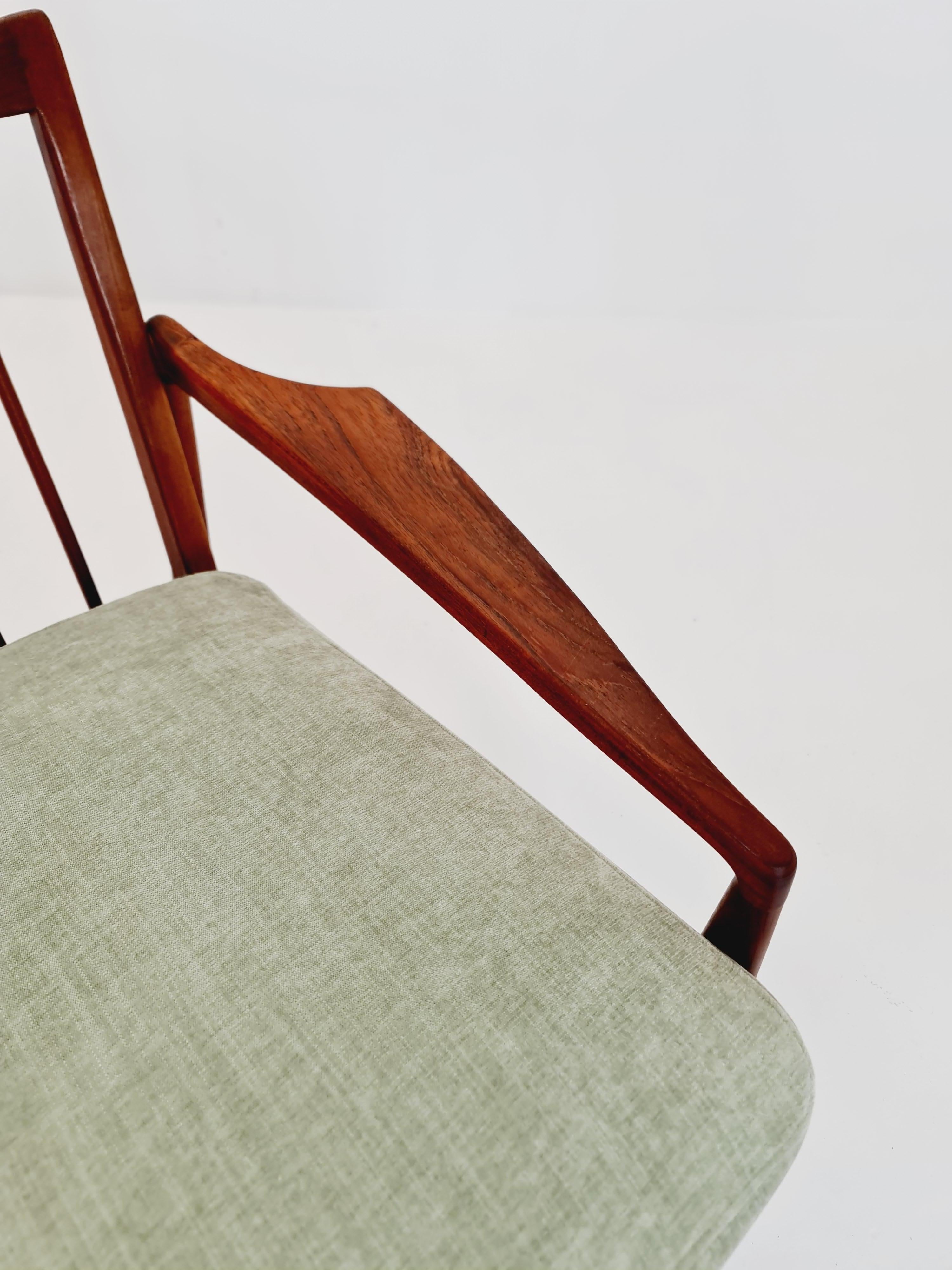 Metà secolo Rara sedia da salotto danese in teak / Easy chair , anni '50 in vendita 5