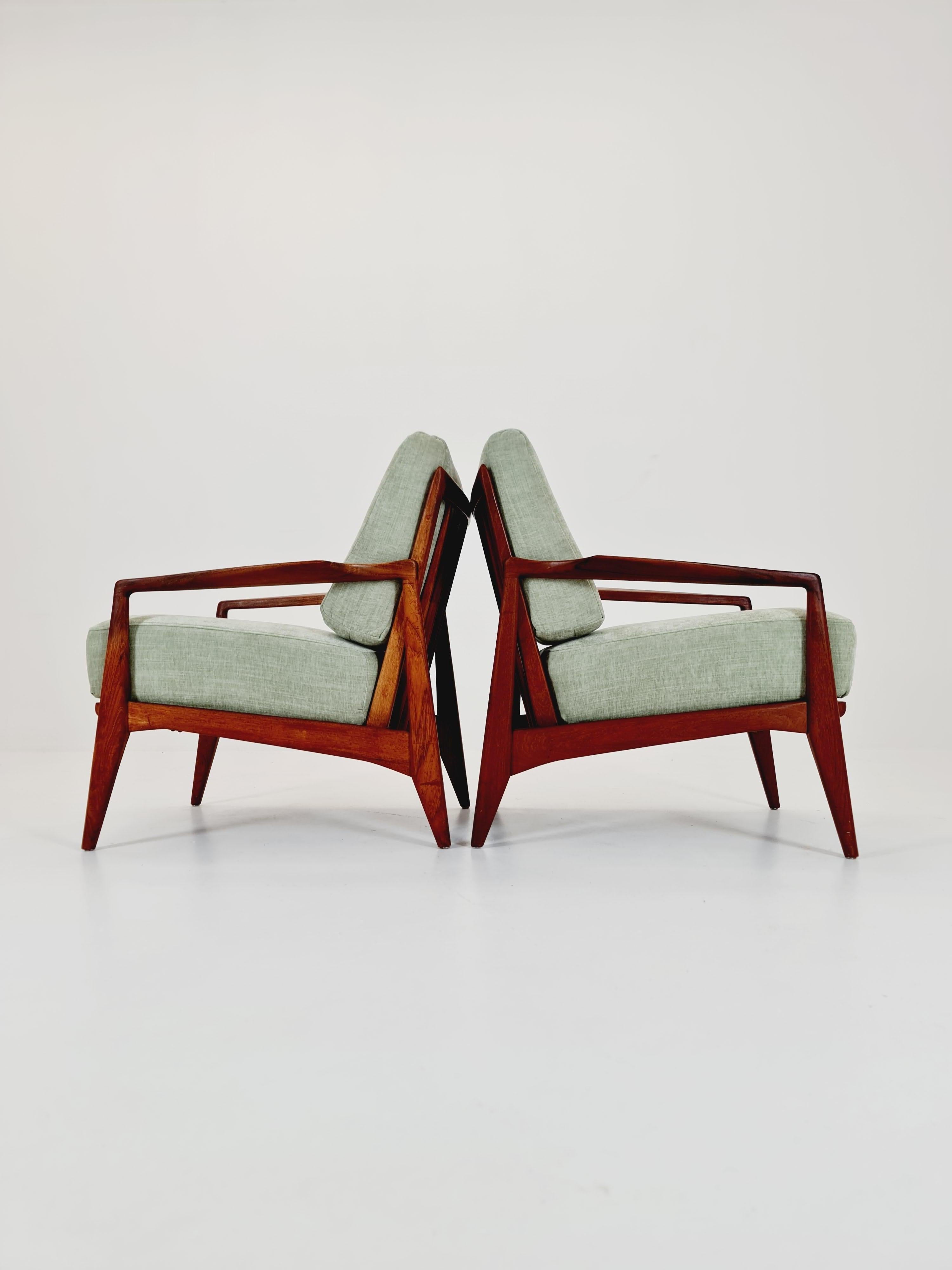 Metà secolo Rara sedia da salotto danese in teak / Easy chair , anni '50 in vendita 2