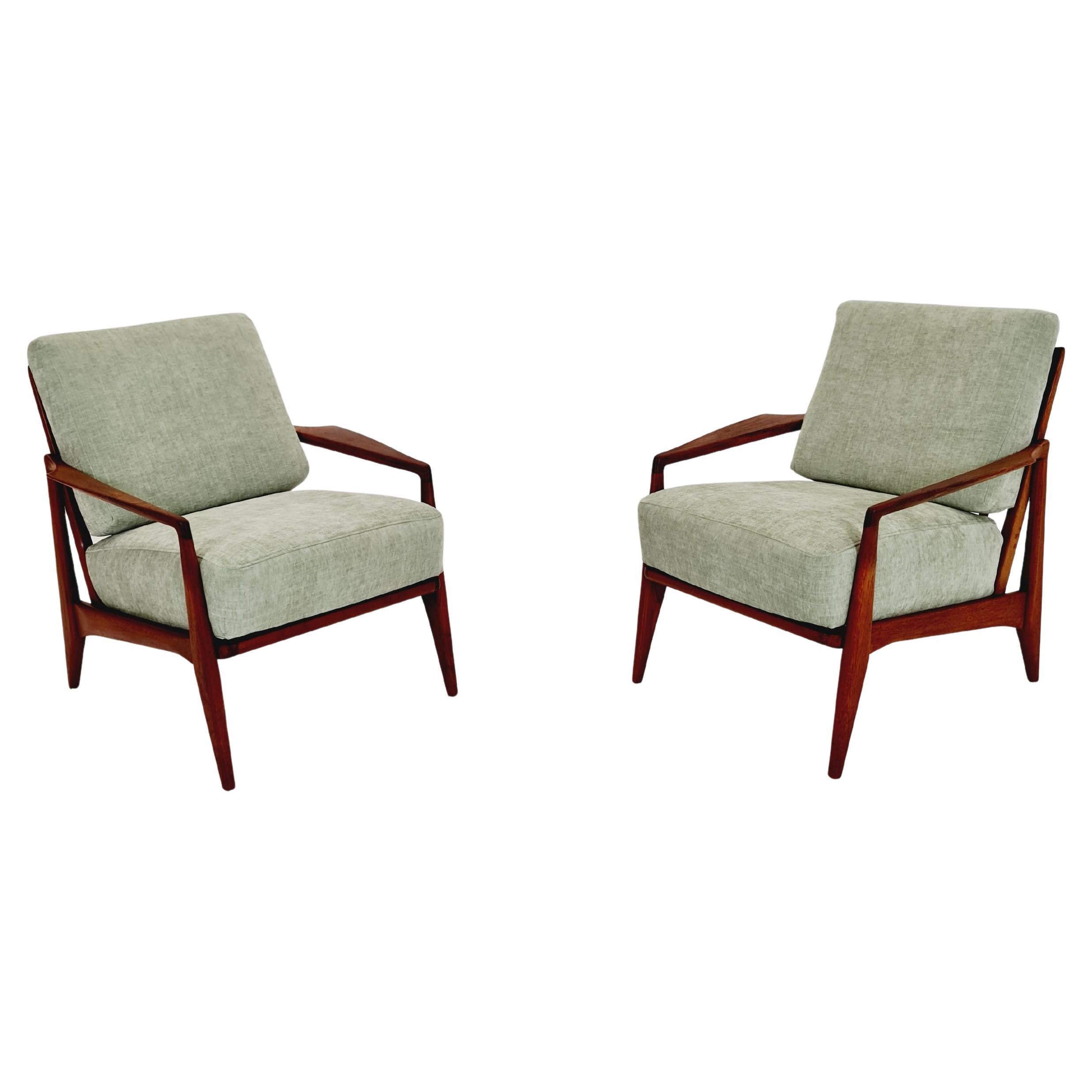 Mid-century Rare Danish teak lounge chair / Easy chair , 1950s