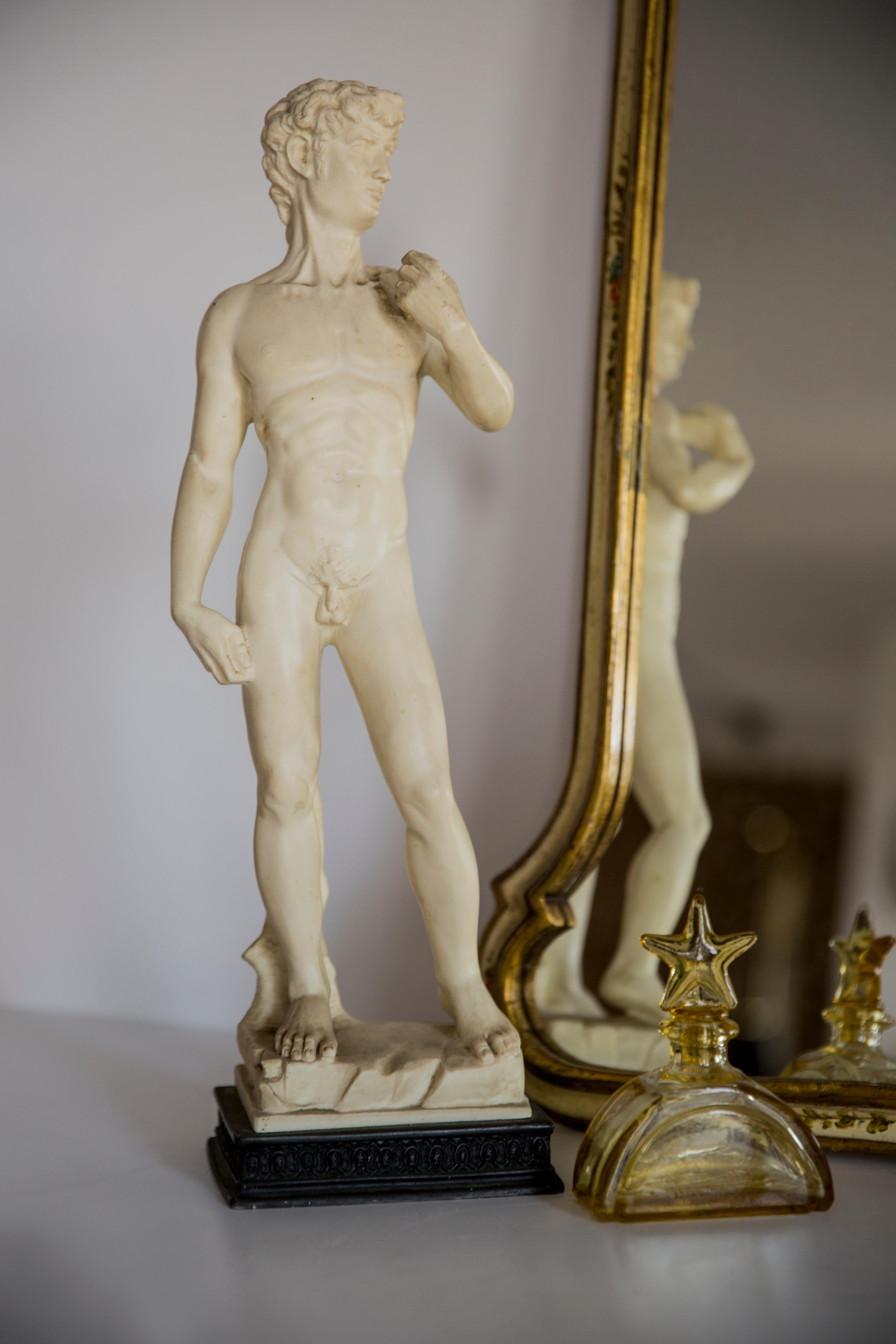 Mid-Century Modern Mid Century Rare Davide Sculpture, Gypsum, Italy, 1960s For Sale