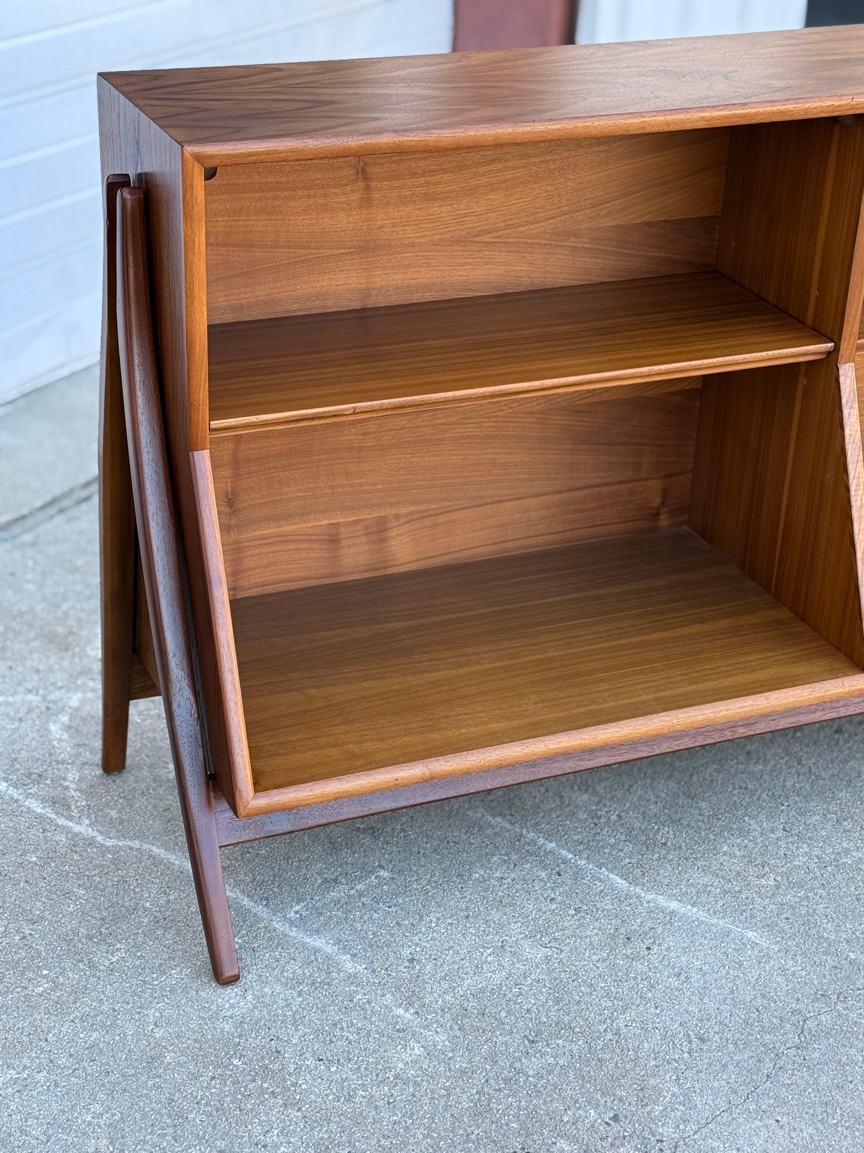 Mid-Century Rare Drexel Declaration Walnut Bookcase 5