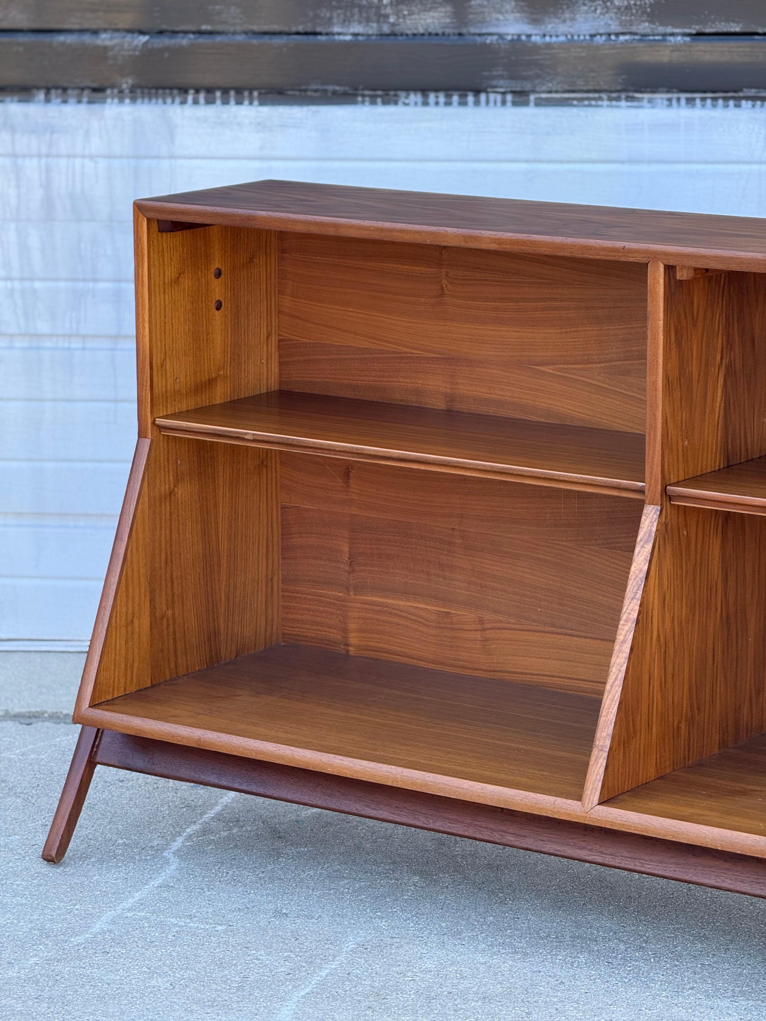 Mid-20th Century Mid-Century Rare Drexel Declaration Walnut Bookcase