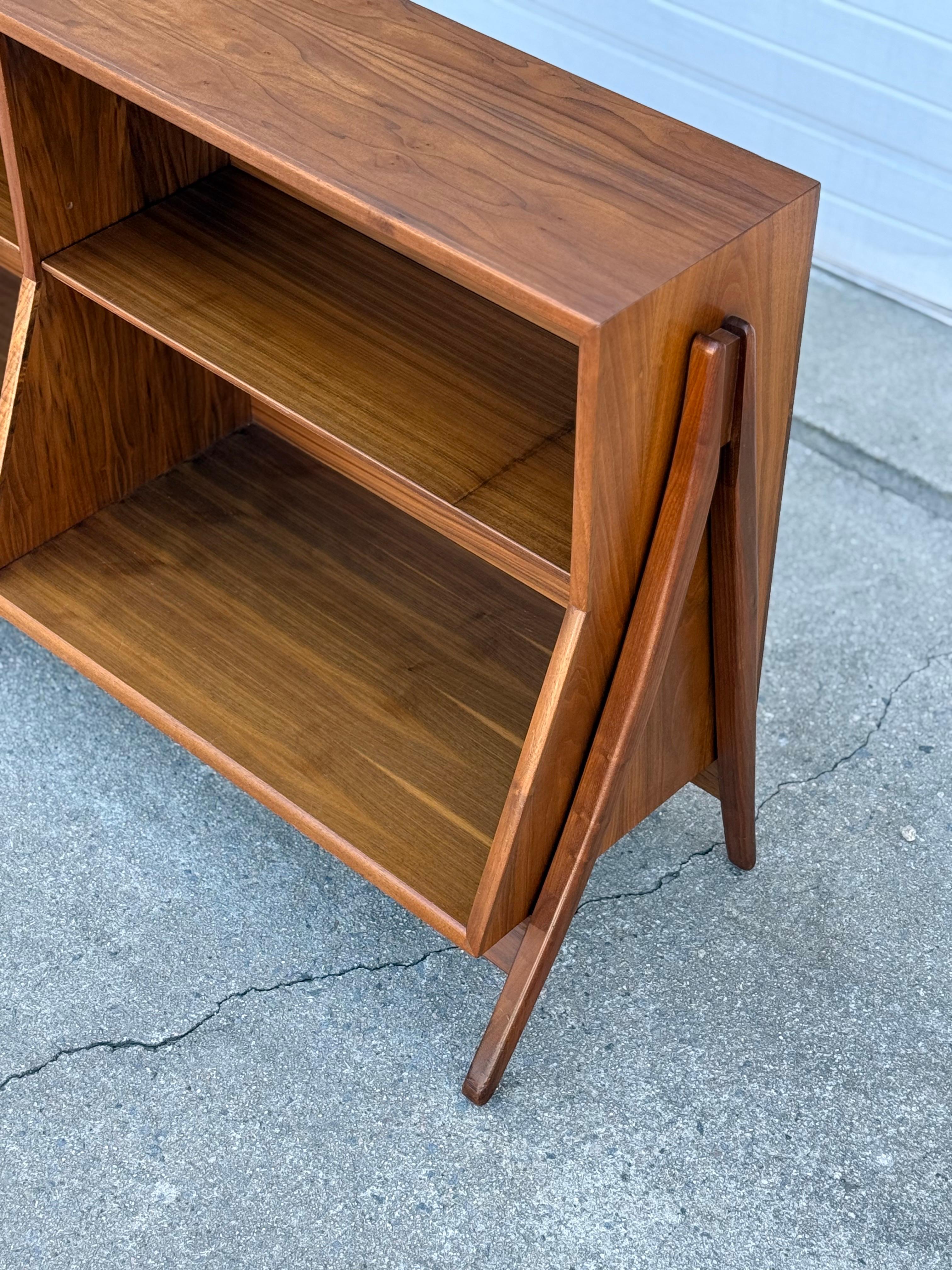 Mid-Century Rare Drexel Declaration Walnut Bookcase 2