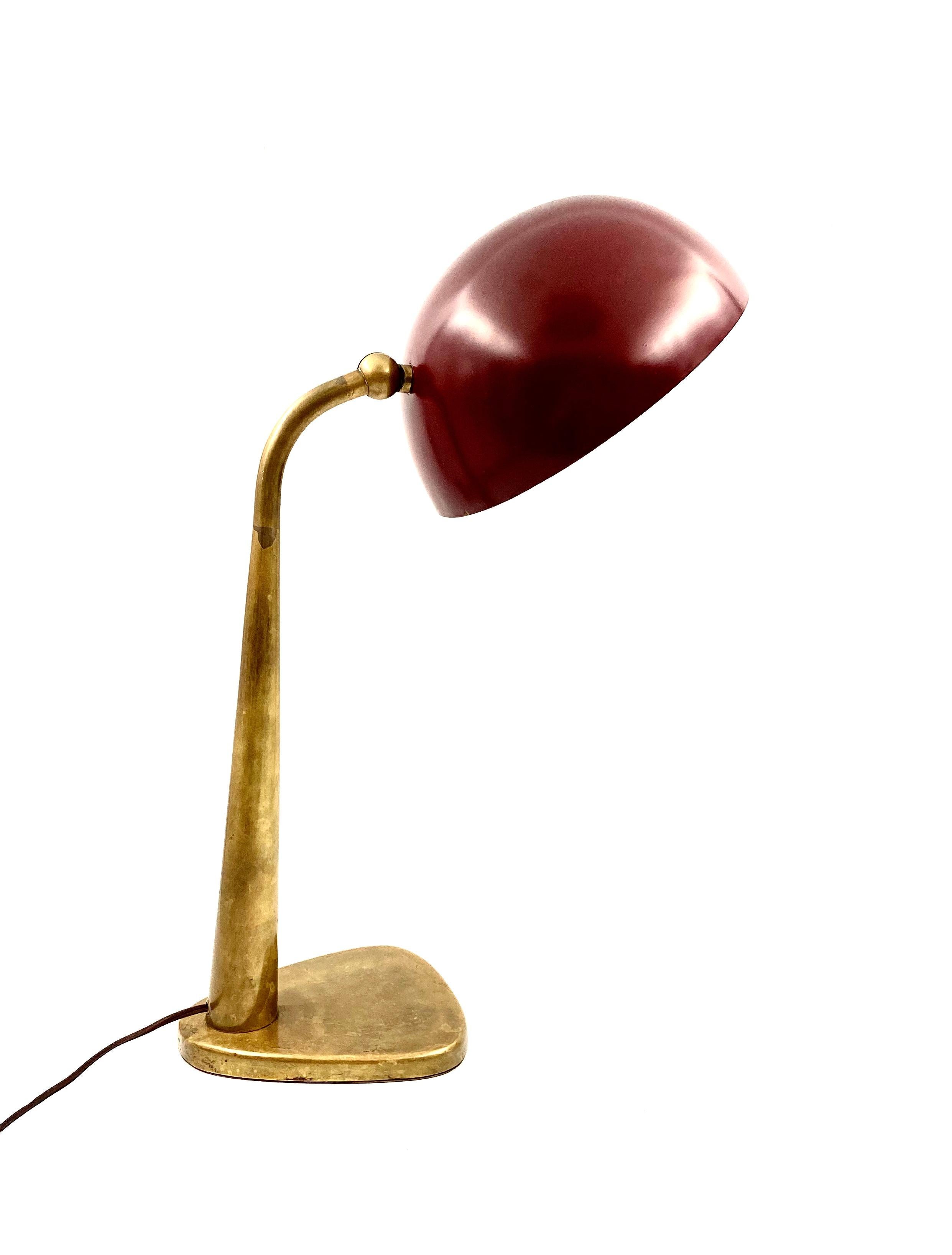 Midcentury Rare Executive Desk Lamp, Stilnovo Milan, Italy, circa 1950 6