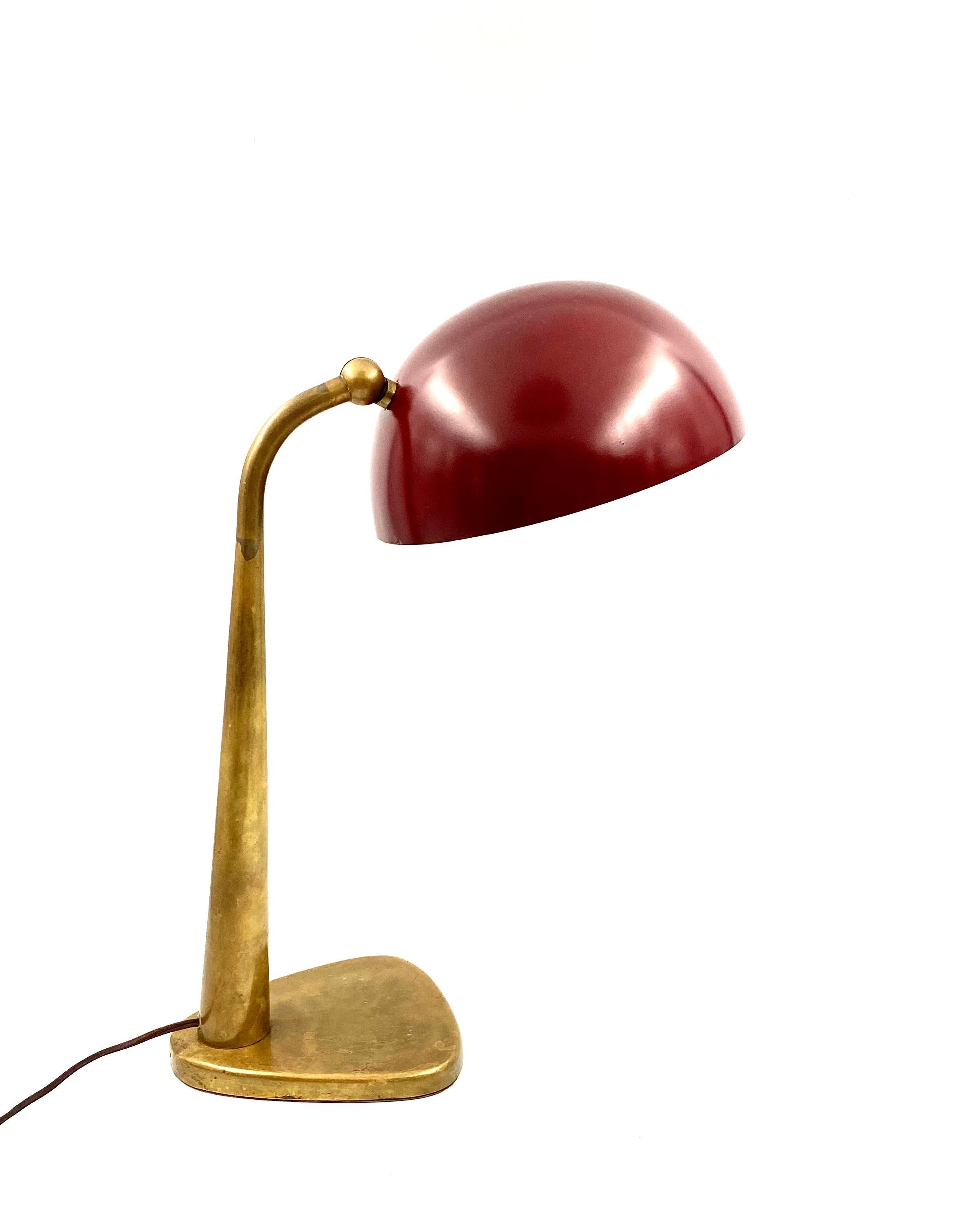 Midcentury Rare Executive Desk Lamp, Stilnovo Milan, Italy, circa 1950 7