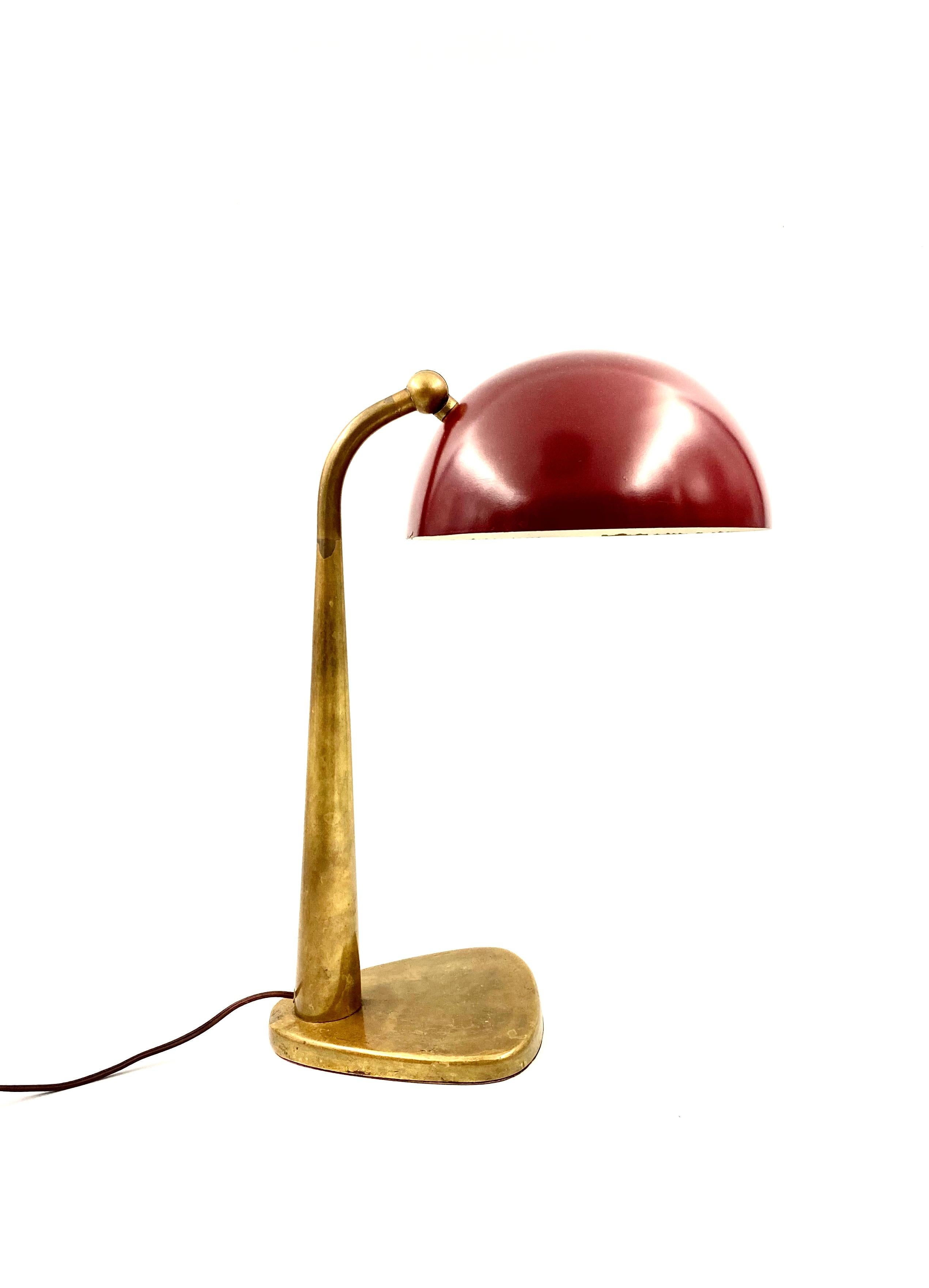 Mid-Century Modern Midcentury Rare Executive Desk Lamp, Stilnovo Milan, Italy, circa 1950