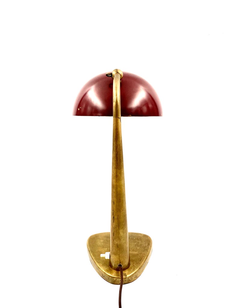 Midcentury Rare Executive Desk Lamp, Stilnovo Milan, Italy, circa 1950 For Sale at 1stDibs