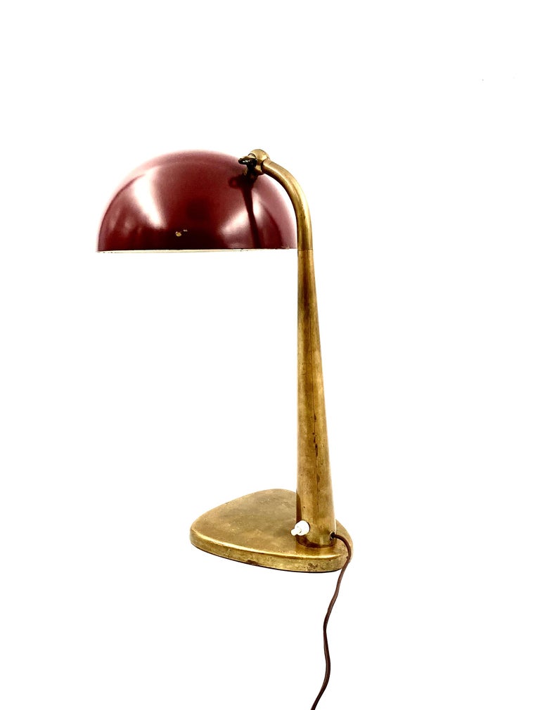 Midcentury Rare Executive Desk Lamp, Stilnovo Milan, Italy, circa 1950 For Sale at 1stDibs