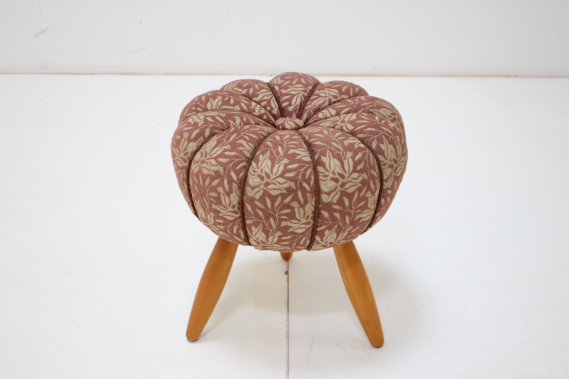 Mid-Century Modern Mid-Century  Stool / Tabouret in the Style of Jindřich Halabala, 1958 For Sale