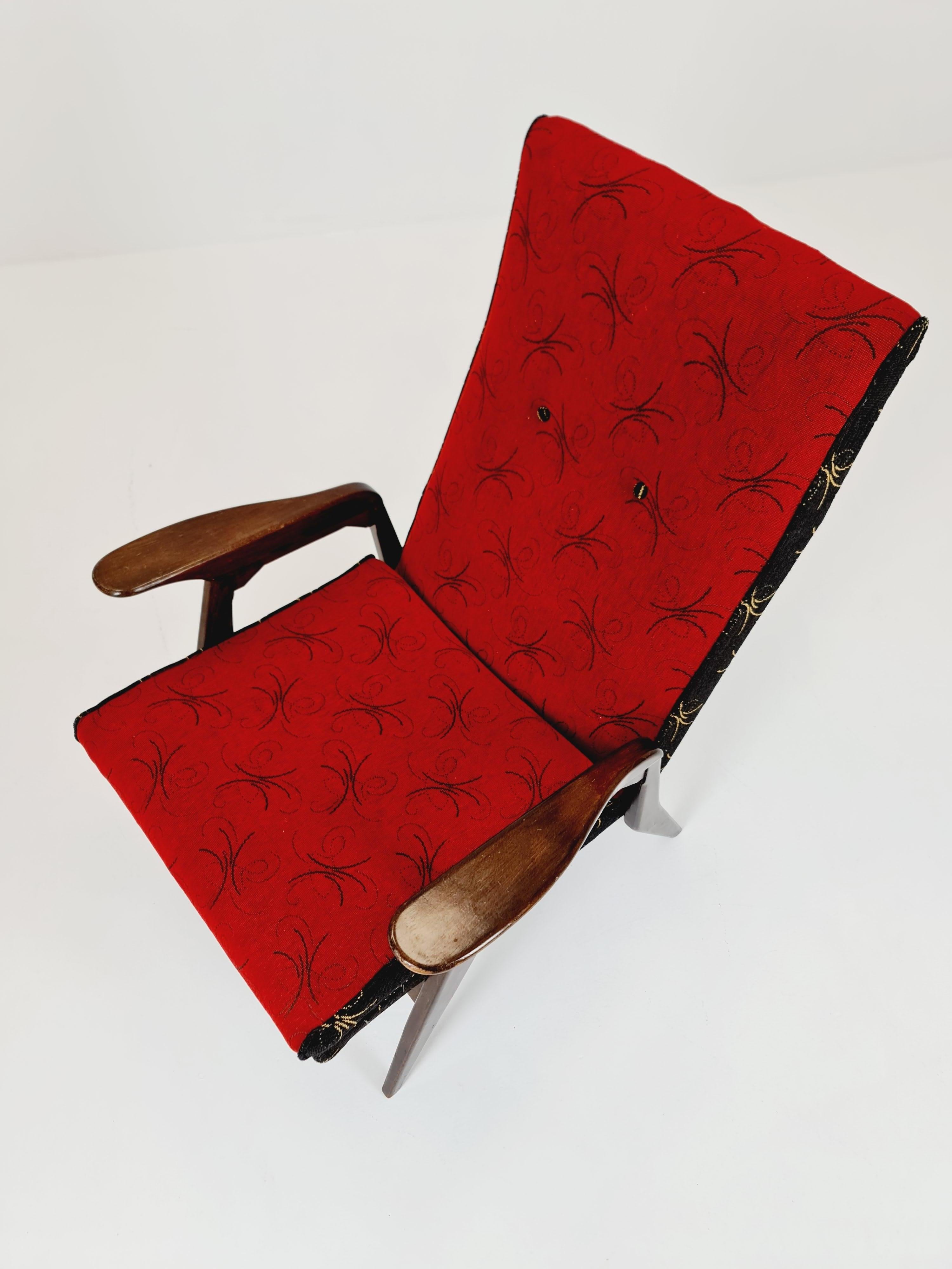 Mid-century Rare German lounge chair/ Easy chair 1950 s For Sale 7